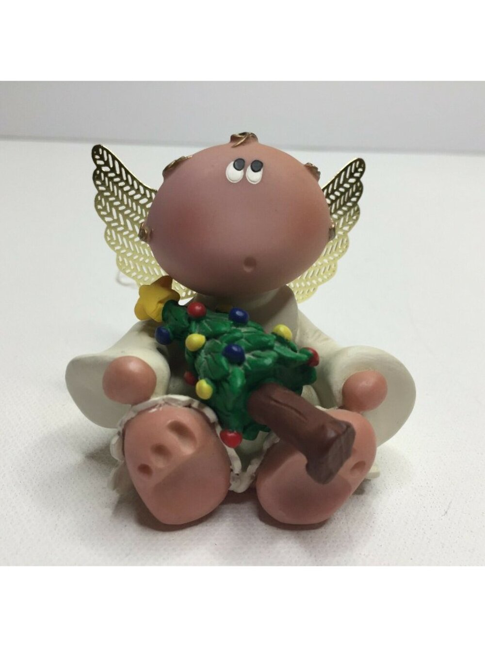 Kirks Kritters By Russ Figurines Angel Baby Christmas Tree Ornament